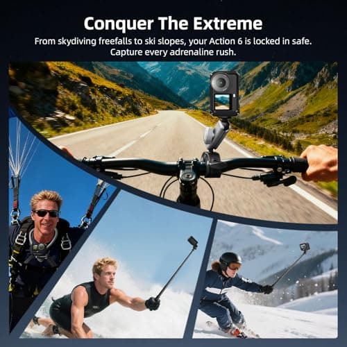 BRDRC Metal Cage for DJI Osmo Action 6, Protective Case Premium Frame Cover Protector Aluminum Housing for DJI Osmo Action 6 Accessories - Thumbnail 6