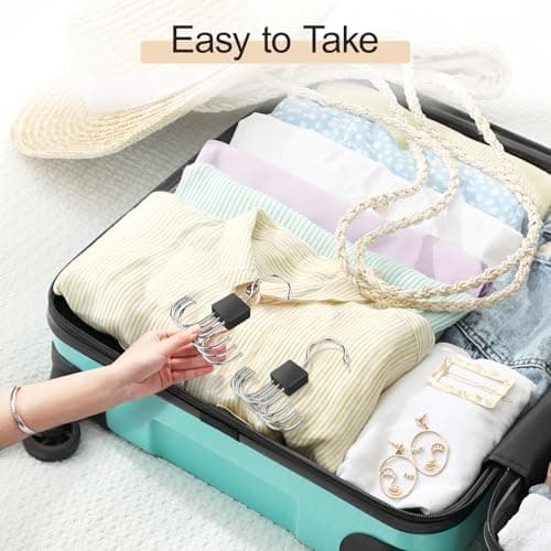 2 Pack Tank Top Hanger, Bra Hangers for Closet Organizer Max 36 Storage Capacity, Space Saving 360°Rotatable Metal Bra Organizer, Closet Organizers and Storage for Tank Top, Bras, Scarf, Purse etc. - Thumbnail 5