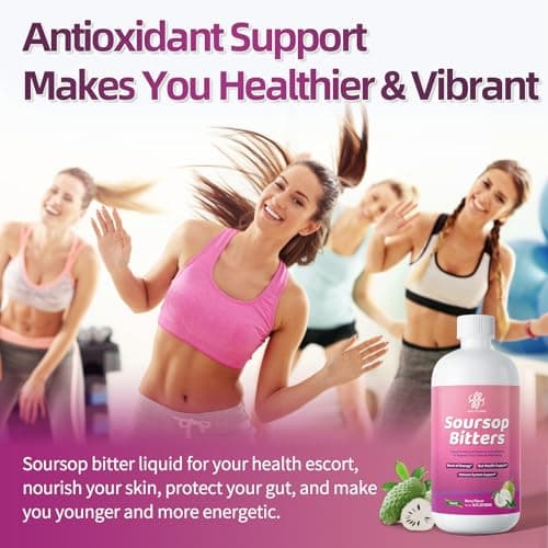 iMATCHME Soursop Bitters Liquid for Digestive & Gut Cleanse, Antioxidant,Skin Health,Cell Regeneration,Immune & Mood Support,Herb Soursop Tea 16 fl oz - Thumbnail 6