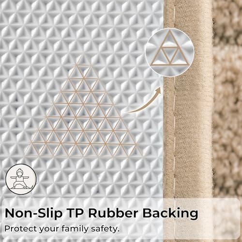 GRANNY SAYS Khaki Bathroom Rugs Non Slip, 59" x 20, Small Bathroom Rugs Washable，Bath Mats for Floor, Microfiber Bath Mat for Tub, Absorbent Shower Rug - Thumbnail 6