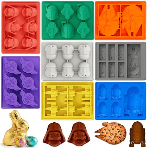 Epic 8-piece Sci-fi Silicone Molds Set - Silicone Ice Cube Tray for Space Themed Drinks | Non-Stick, Reusable & Flexible for Jello, Candy, Chocolate & Wax | Suitable for Freezer, Oven & Microwave - Image 1