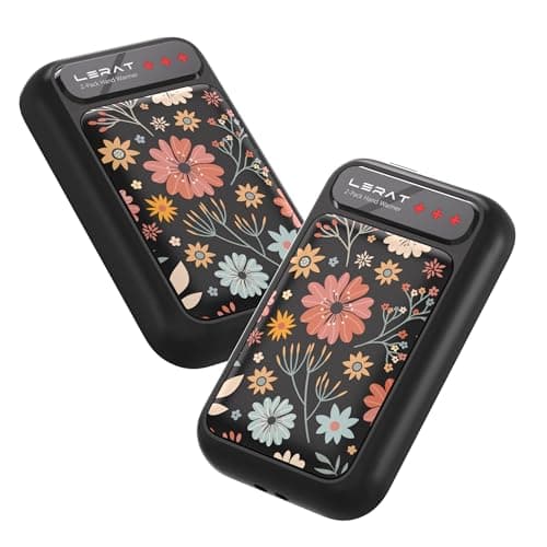 Lerat Hand Warmers Rechargeable, Hand Warmers Electric Gifts- Fast Heating Hand Warmer with 3 Heat Settings, Portable Hand Warmer Reusable Gifts for Women,Great for Camping Hiking,Black Tenacious Glow - Image 1