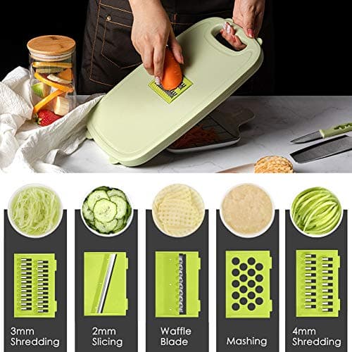 Camping Cutting Board, HI NINGER Collapsible Chopping Board with Colander, 9-In-1 Multi Chopping Board Kitchen Vegetable Washing Basket for Camping,Camping Gifts Camping Accessories for RV Campers - Thumbnail 5