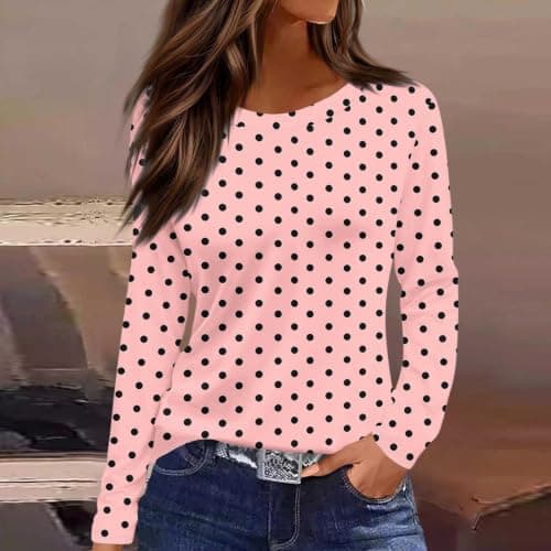 Under Scrubs for Women Long Sleeve Slim Fit Pink Medium - Thumbnail 3