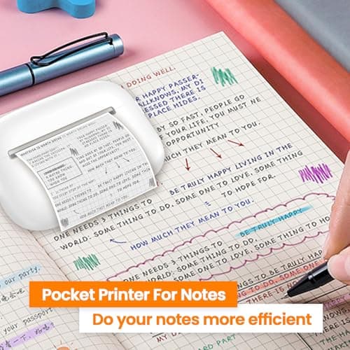 NULLTONEX Label Maker Machine with Tape: Bluetooth Sticker Printer Supports Printing Multiple Labels, Versatile App with Fonts and Icons for Home, Kitchen, School, Office Organization, White - Thumbnail 6