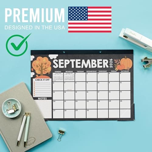 Hadley Designs Large Teacher Desk Calendar 2026-2027 - Desktop Calendar 2026, 18-Month Desk Calendars for Home, Office & Classroom, Cute Classroom Must Haves, Teacher Appreciation Gifts - Thumbnail 4