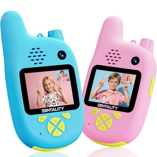 Video Walkie Talkies for Kids, Toys for 3–12 Year, Dual Camera, Rechargeable 2-Way Radio Toy, Send Photos & E-mojis, 1000ft Long Range for Indoor Outdoor, Camping, Hiking, Kids Games - Image 1
