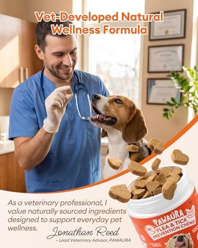 PAWAURA Flea & Tick Prevention Chews for Dogs – 150 Soft Chews – Effective Flea and Tick Treatment, Skin & Coat Health, Immune Support for All Dog Sizes - Thumbnail 4