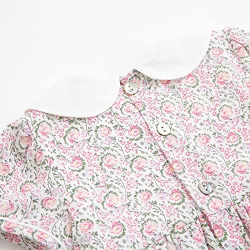 Simplee kids Baby Girls Floral Dress Infant Toddler Girls Outfits Summer Casual Dresses for 4 Years (Light Pink) - Thumbnail 5