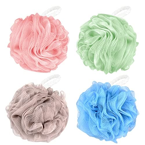 Chuya Large Bath Sponges Loofahs 70g,4 Pack Shower Sponge Exfoliating Cleaning Bath Loofa Body Scrubber Balls for Women Men Washing - Image 1