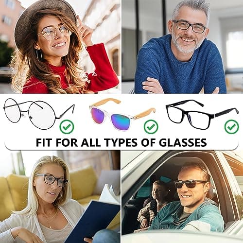 SIGONNA Eye Glasses String Holder Strap - Eyeglass Straps Cords for Men Women - Eyeglass Holders Around Neck - Sunglasses String Chain Lanyard Retainer - 4 Pcs Green Purple - Thumbnail 5