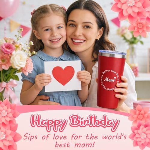 Birthday Gifts for Mom from Daughter Son,Mom Gifts Set w/Handmade Crochet Sunflower & Insulated Tumbler,Cool Women Gifts Ideas for Mothers Day,Unique Presents for Mom,Mommy,Mother in Law - Thumbnail 2