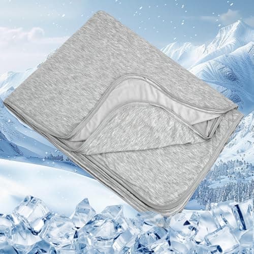 Cooling Blankets for Hot Sleepers, Summer Blanket Thin Lightweight Breathable Soft Cold Blanket for Sleeping Summer, Absorbs Heat to Keep Body Cool for Night Sweats Adults Children (King (90"x108")) - Image 1