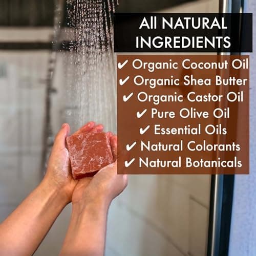 Natural Amor Handmade Soap Bar Set (4 Pack), Cold Process, Natural Ingredients Gift Box for Women, Moisturizing Body & Face Bars, Spa Self Care Gift - Thumbnail 4