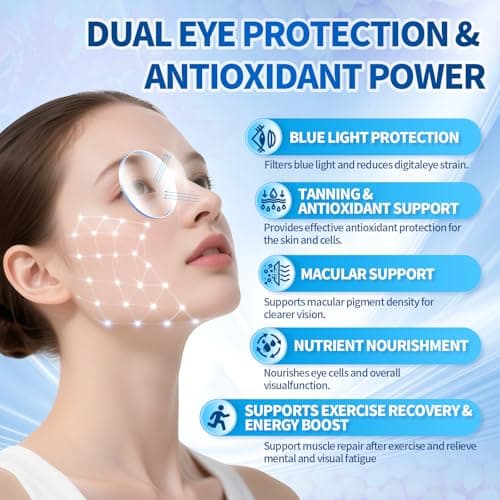 14-in-1 Astaxanthin 12mg & Lutein 40mg with Zeaxanthin Supplements, 6 Month Supply, Fresh Microalgae Source, Supports Eye, Skin, Antioxidant, Joint, Circulatory Health Non-GMO Gluten Free 180 Softgels - Thumbnail 2