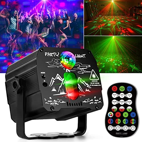 Party Lights, Disco Ball DJ Lights, RGB Strobe with Remote Control and Sound Activated Stage Light for Dance Wedding Club Halloween Christmas Decorations Karaoke Pub KTV Bar Birthday Gift Rave Show - Image 1