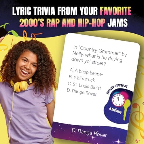 Lyric Legend 2000s Hip-Hop and Rap Music Trivia Game Collection – Expandable Multi-Deck Finish The Lyrics Party Game Set for Game Night, Families & Groups - 3 Games in One Box! - Thumbnail 2