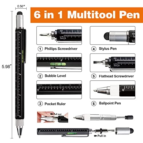 VIBELITE Magnetic Pickup Tool & 6 in 1 Multitool Pen, 2 Pack - Thumbnail 4