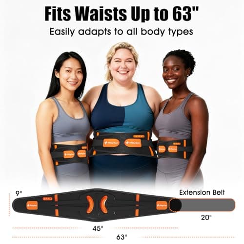 Fittyfun Cordless Heating Pad for Back Pain Relief - Portable Heated Belt with Vibration, Battery Operated Electric Back Massager for Lower Back, FSA Eligible HSA Approved Birthday Gifts for Men Women - Thumbnail 5