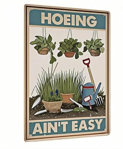 Carastora Funny Garden Sign – Humorous Decorative Metal Sign for Plant Lovers, Durable, Waterproof, Suitable for Gardens, Yards, Balconies, Kitchens, Cafes, Farms, and Outdoor Spaces – 8x12 Inches - Image 1