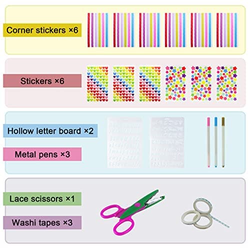 Vienrose Scrapbook Photo Album with Corner Stickers 12x12 inches DIY with Cover Photo Pocket 80 Pages Silk Ribbon Hardcover Album for Guest Book Wedding Baby Shower Christmas Black - Thumbnail 5