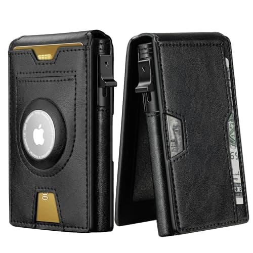 furid Airtag Wallet, Smart Wallet, Air Tag Wallet for Men, Leather Wallet with Airtag Holder, RFID Pop Up wallet, Credit Card Holder, Wallet for Men Slim Minimalist - Image 1