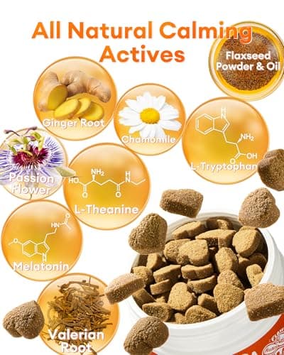 Pawaura Calming Chews for Dogs 300ct - Anxiety Relief Support & Relaxation for Everyday Stress - Dog Soft Chews with Melatonin - Sleep Aid for Dogs (Peanut Butter Flavor) - Thumbnail 4