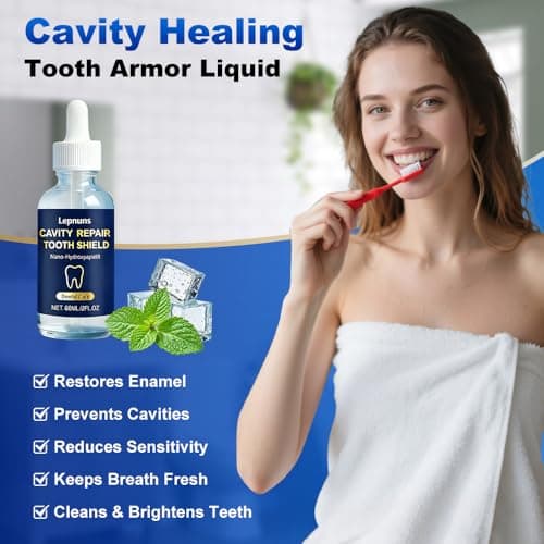 Cavity Healing Tooth Armor Liquid - Nano Hydroxyapatite, Enamel Support & Sensitivity Relief, Gentle Whitening & Fresh Breath, Suitable for Long-Term Family Use, 60ML-251205-1 - Thumbnail 3