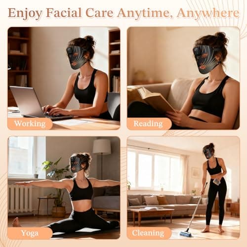 Stofiro FDA-Cleared 850nm Red Light Therapy Mask for Face with Eye Protection, Christmas Birthday Mother’s Day Gifts for Women, Home Beauty Device - Thumbnail 5