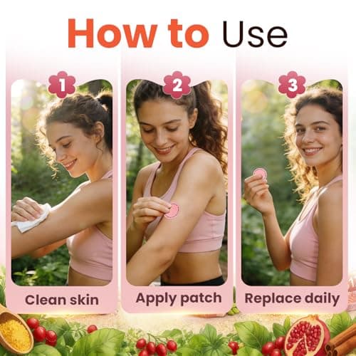 Pacifoo GLP-1 Patches for Women & Men - Natural Ingredients Support with Berberine, Pomegranate, L-Glutamine & Cinnamon, 8-Hour Daily Wear, Plant-Based, 60 Patches 2-Month Supply - Thumbnail 5