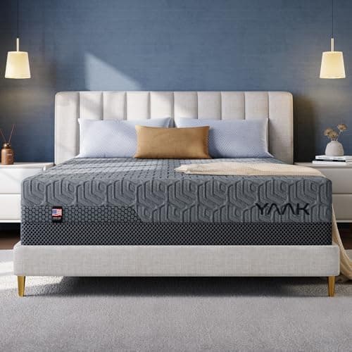 Yaak 14 Inch King Size Mattress, Cooling King Size Memory Foam Mattress in a Box for Hot Sleepers, Pressure Relief with Comfort Foam, Certipur-US Certified, USA-Made Foam, Medium Firm - Image 1