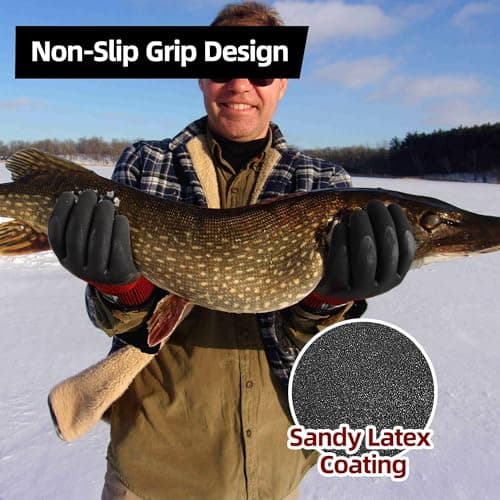 Schwer 3 Pairs Winter Work Gloves with 3/4 Double-Dipped Coating, Thermal Insulated Gloves with Grip & Abrasion Resistance, ANSI A2 Cut Resistant Warm Glove for Cold Weather, Snow, S, CR3313 - Thumbnail 5