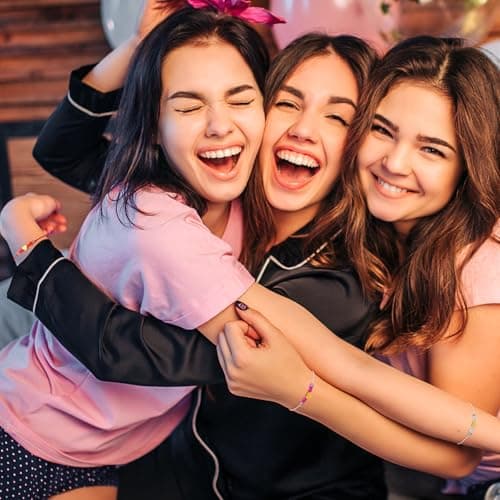 BAYLAY Galentines Day Gifts for Friends, Galentines Day Gifts for Women Teen, 2 Friendship Bracelets for Women Heart Bracelets Jewelry Bff Friendship Gifts for Women Friends Her Bestie Gifts - Thumbnail 6