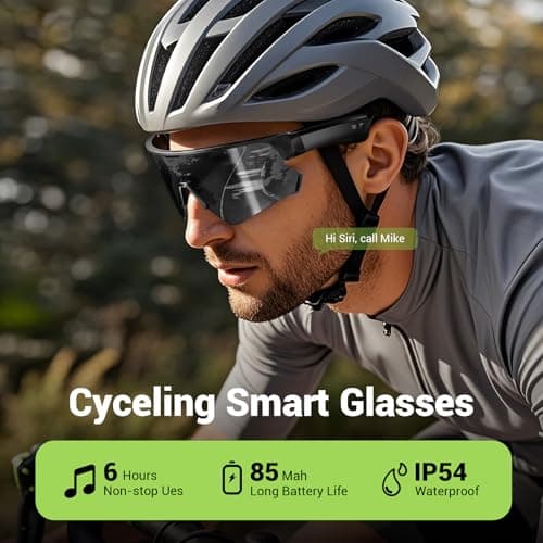 Blackview Buletooth Sunglasses, UV400Protection, Bult in Mic & Speakers, Voice Assistant Compatible, 5.4 Bluetooth, Polarized Lens for Outdoor Activities - Thumbnail 2