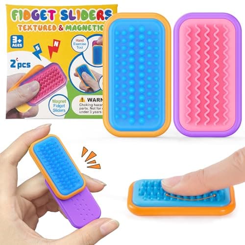 LADFAR Magnetic Sensory Fidget Toys – Frozen Peak & Flow Wave Style Silicone Sliders for Anxiety Relief, Autism & Office Focus, Travel Desk Must-Have for Adults & Kids - Image 1
