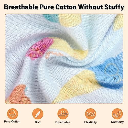 MOEMOE BABY Training Underwear 8 Pack Cotton Potty Training Pants for Toddler Boys and Girls 2-7T - Thumbnail 2