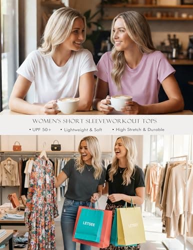 LETSEE Short Sleeve Basic Tees for Women Running Gym Athletic Tee Top Breathable Crewneck Tops Army Green XL - Thumbnail 6