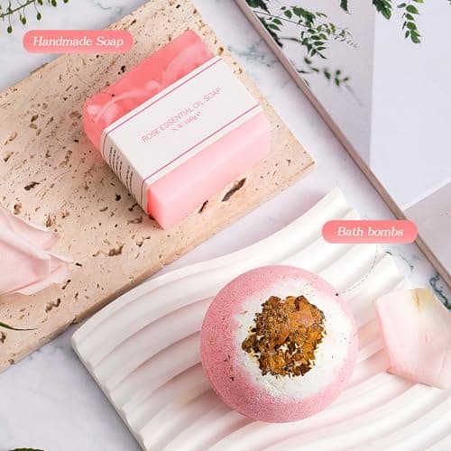 Christmas Gifts Unique for Women Get Well Soon Gifts, Self Care Baskets Bath Set Care Package Thinking of You Gifts Relaxation Gifts for Women Mom Her Friend Wife Grandma w/ Blanket - Thumbnail 4