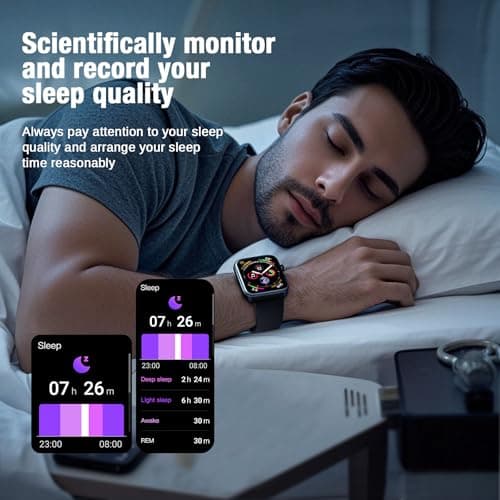 mamidomo 2.01in Smart Watch, Answer/Make Call Smart Watches for Men Women for iPhone and Android, Heart Rate, SpO2 Sleep Monitor, Pedometer, 112 Sports Modes - Thumbnail 6