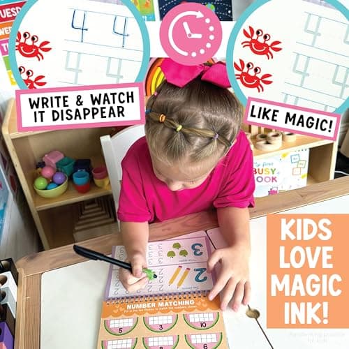 Hadley Designs Magic Grooved Writing Practice for Kids- Preschool Learning Activities, Letter Tracing for Kids Ages 3-5, Magic Book Handwriting Practice, Kindergarten Workbooks, Easter Gifts For Kids - Thumbnail 4