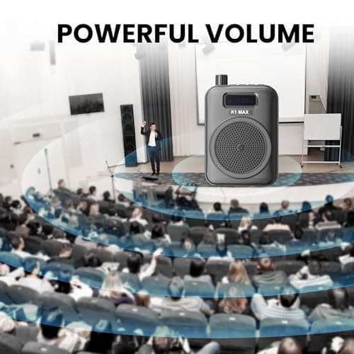 Voice Amplifier Wireless Microphone with Bluetooth Lavalier, Portable Microphone and Speaker for Teachers, Mini Rechargeable Amplifier, Ideal for Classroom, Meetings, Yoga, Speeches, and Tour Guides - Thumbnail 5