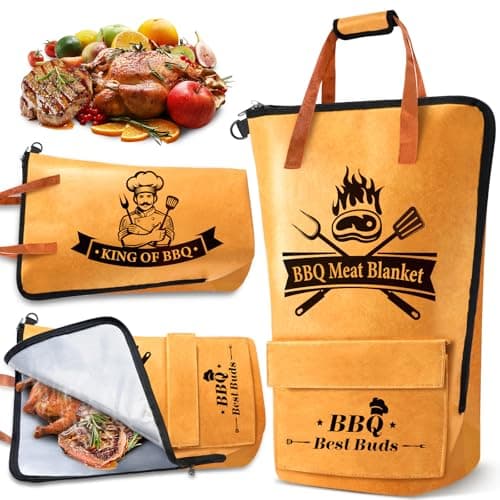 KEZKALS Gifts for Men, BBQ Blanket for Resting Meat 21.6'', Birthday Gifts for Men, Him, Smoker Insulated Grill Meat Resting Blanket for Brisket, Beef, Turkeys, Fathers Day Mens Gifts for Husband, Dad - Image 1