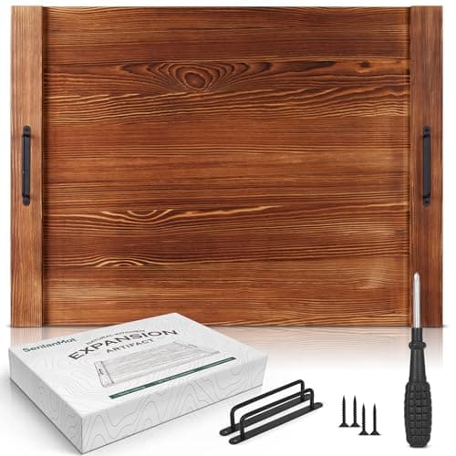 Stove Top Cover for Electric & Gas Stoves – Large Wooden Noodle Board & Cutting Board with Handles – Multi-Functional Decorative Tray for Kitchen Home Accessories 30.3"x21.7"