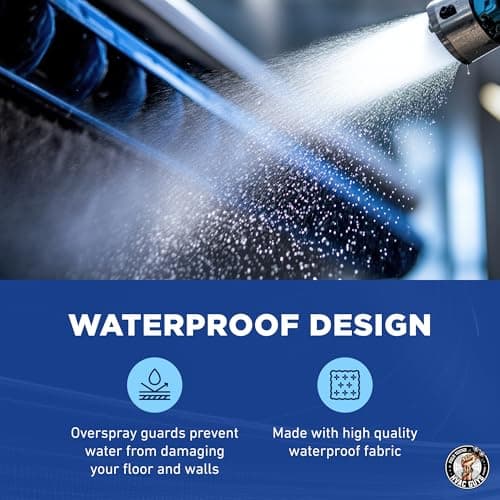 Leak Saver Mini Split Cleaning Bag | 360 Waterproof Design | Fits Systems 38in - 48in Long | Mini Split Cleaning Kit Includes Overspray Guards and Drain Hose - Thumbnail 2