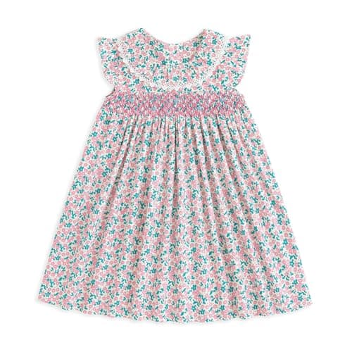 Simplee kids Baby Pink Dress Toddler Ruffled Dress Little Toddler Girls Casual Dress Playwear Sundress for Spring Summer 18 Months - Image 1