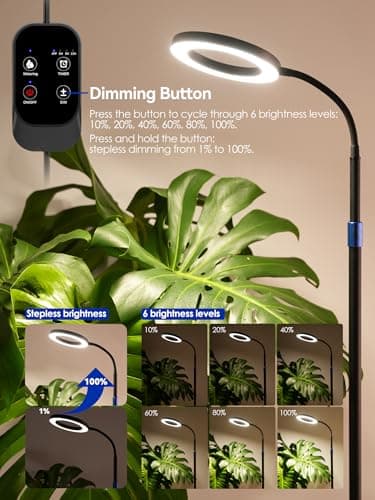 GLOWRIUM Smart Grow Light for Indoor Plants, Full Spectrum LED Plant Light - Thumbnail 6