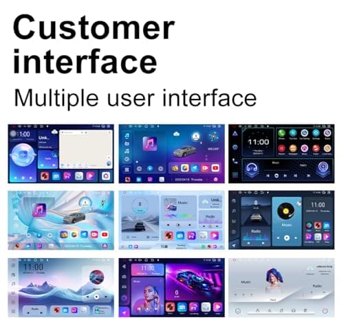 6+128GB Android 15 Qualcomm Car Stereo with Wireless CarPlay Android Auto, 12 inch QLED Touch Screen Upgrade GPS Navigation with AHD1080P Front and Rear Camera, Octa Core, WiFi, Bluetooth, Support 4G - Thumbnail 4