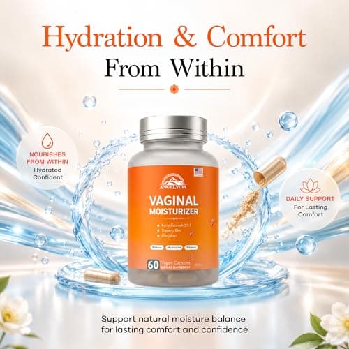 ANGELYCIA Natural Probiotic Vaginal Moisturizer Pills for Women – Slippery Elm Feminine Care Supplement for Vaginal Moisture, Dryness Relief & Healthy pH Balance Support - Thumbnail 3