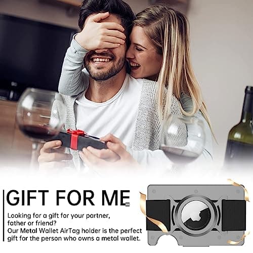for Ridge Wallet AirTag Holder - AirTag Caes for Minimalist Metal Wallet Money Clip, Ridge Wallet Attachment Compatible with Airtag, Anti-Lost Tracker Protector Cover with Cash Strap - Thumbnail 5