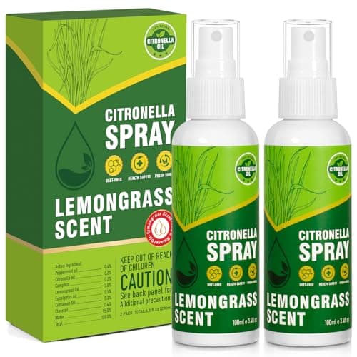 STRN Citronella Spray, DEET-Free, 6.76 oz (200ML), Air Freshener Spray for Summer Outdoor, Lemongrass Plant-Based Essential Oil Spray, for Patio, Camping, Hiking, Traveling, Fishing - Image 1